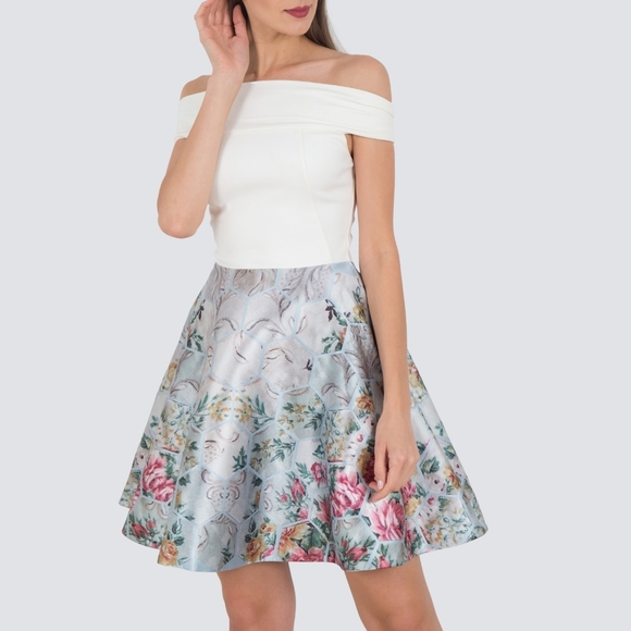 Ted Baker London Dresses & Skirts - Ted Baker London Off The Shoulder Floral Dress